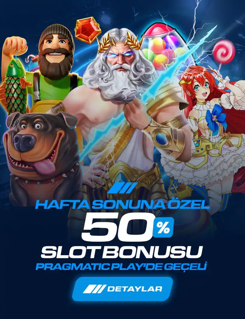 Amgbahis Hafta Sonuna Özel Yüzde 50 Slot Bonusu