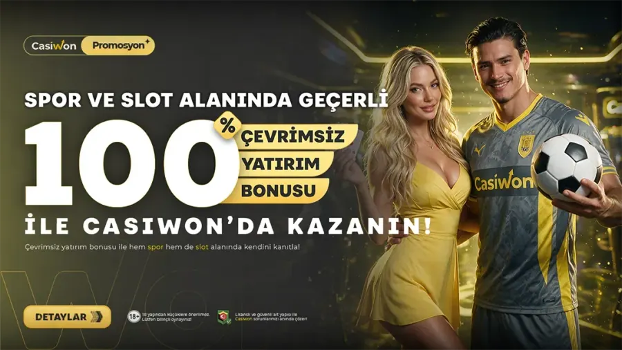 Casiwon Yüzde 100 Çevrimsiz Yatırım Bonusu