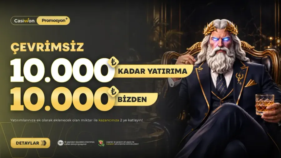 Casiwon 10.000 TL Yatırıma + 10.000 TL Çevrimsiz Bonus