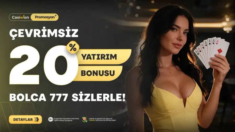 Casiwon Yüzde 20 Yatırım Bonusu