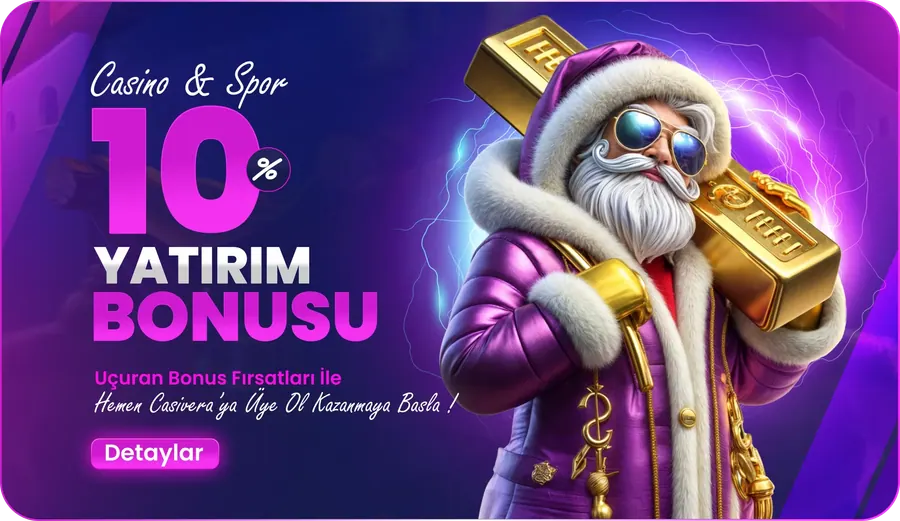 Casivera Yüzde 10 Çevrimsiz Casino ve Spor Bonusu