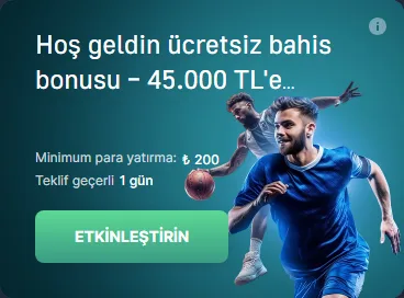 7Slots Hoş Geldin Ücretsiz Bahis Bonusu – 45.000 TL'ye Kadar
